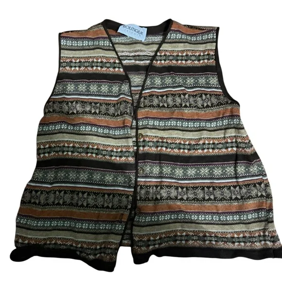 Multicolor Patterned Vest - Picture 1 of 2
